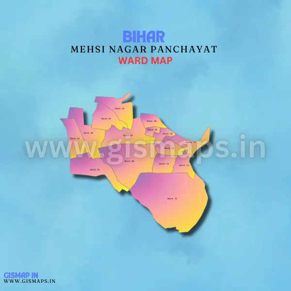 Mehsi Nagar Panchayat Ward Map